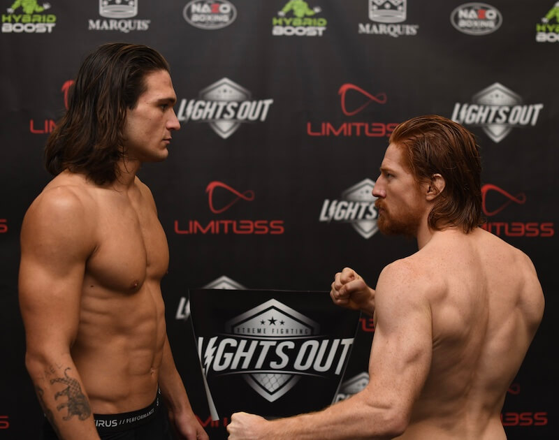 Hunter Carlyle (7-1) — 160 vs. Jean-Paul Bosnoyan (2-0) — 159.4