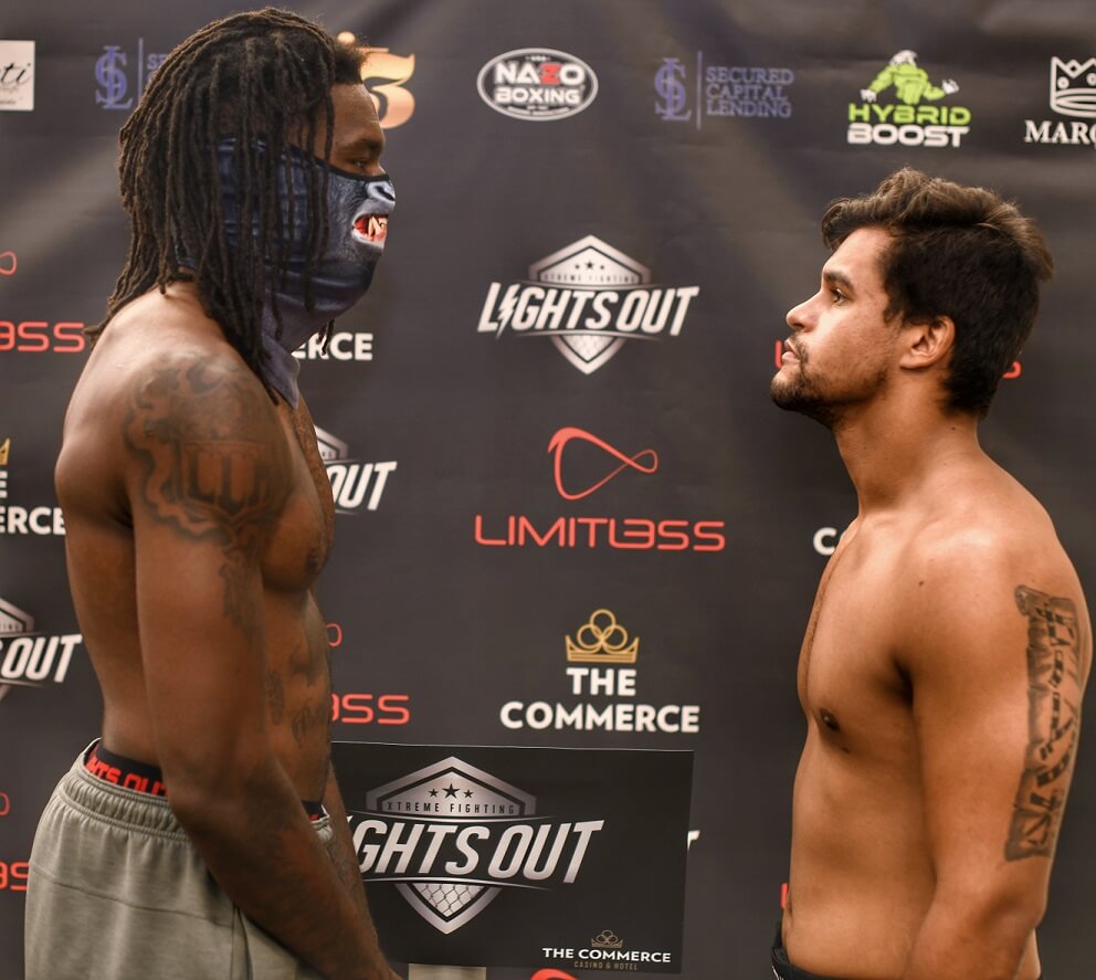 Chris McCain (1-0) ; 223.8 vs. Matheus Moraes (0-0) ; 222.8